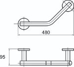 Hotel - Açılı Küvet Tutamağı